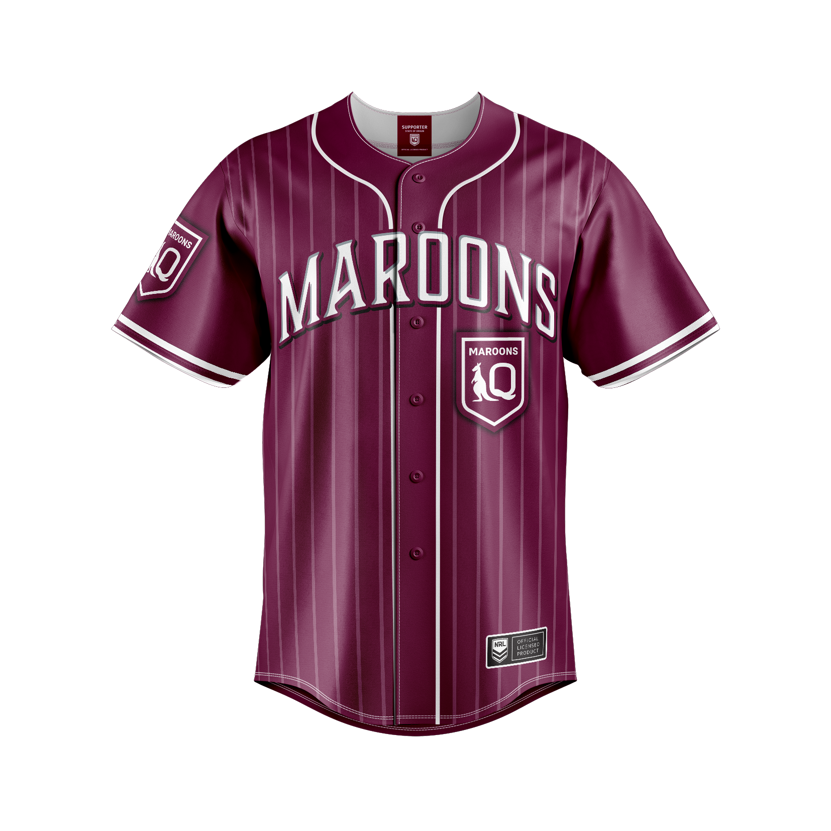 Queensland Maroons "Slugger" Baseball Shirt