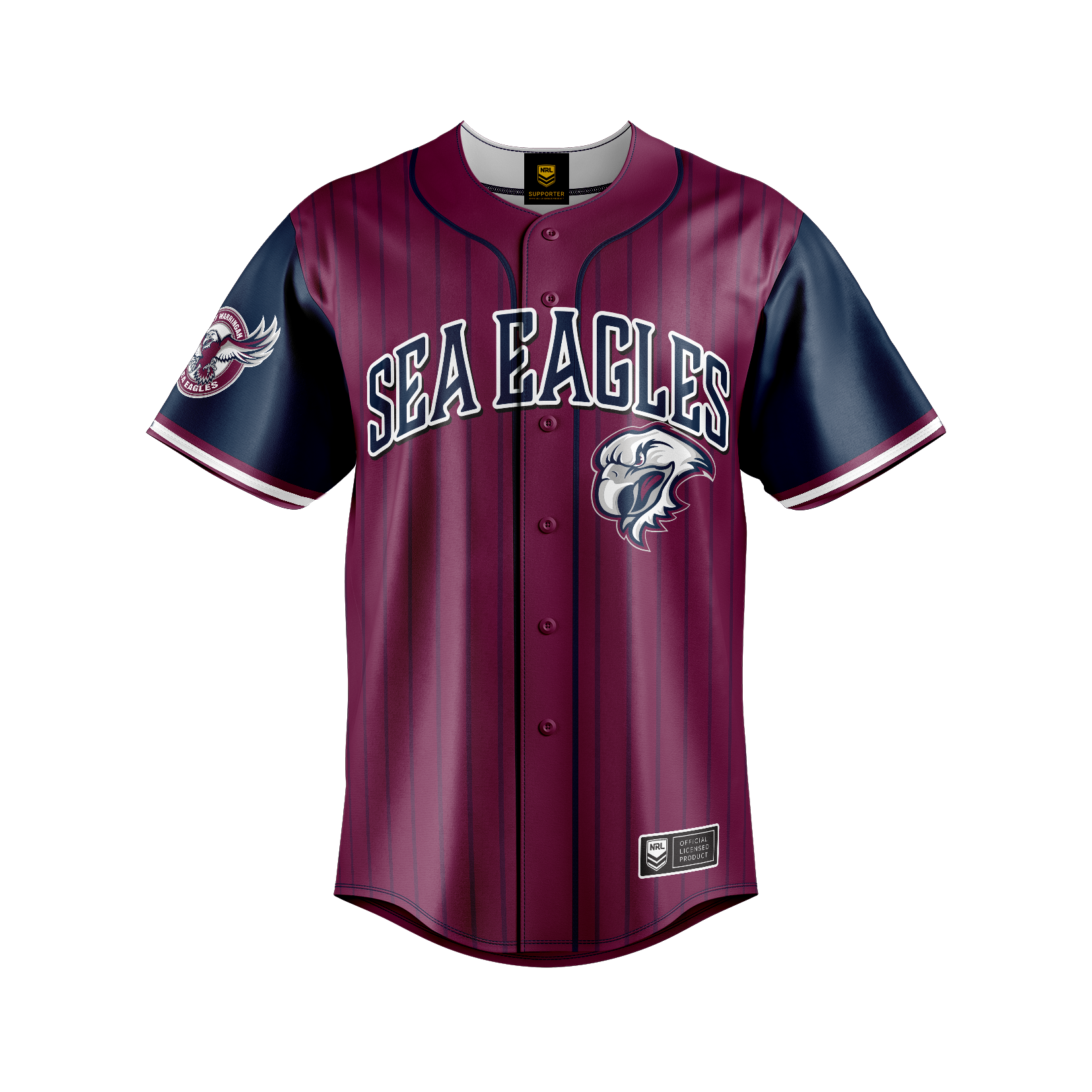 Manly Sea Eagles "Slugger" Baseball Shirt