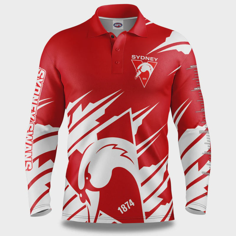 Sydney Swans "Ignition" Fishing Shirt