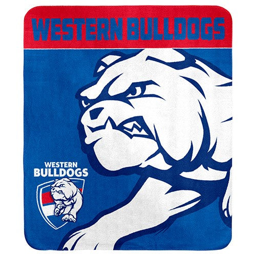 Western Bulldogs Polar Fleece Throw Rug