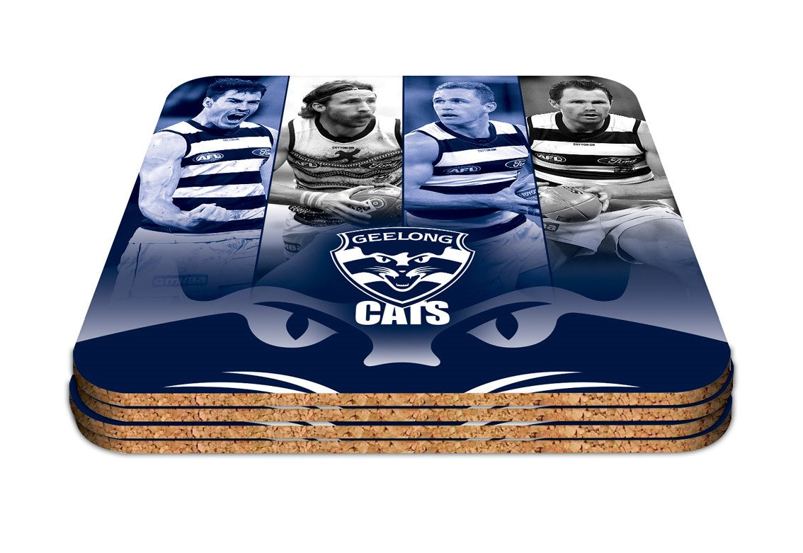 Geelong Cats Player Coaster Set