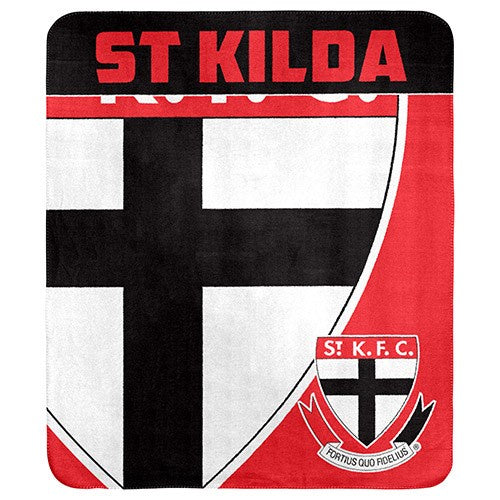 St Kilda Saints Polar Fleece Throw Rug