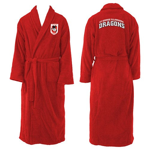 St George Illawarra Dragons Adult Bathrobe