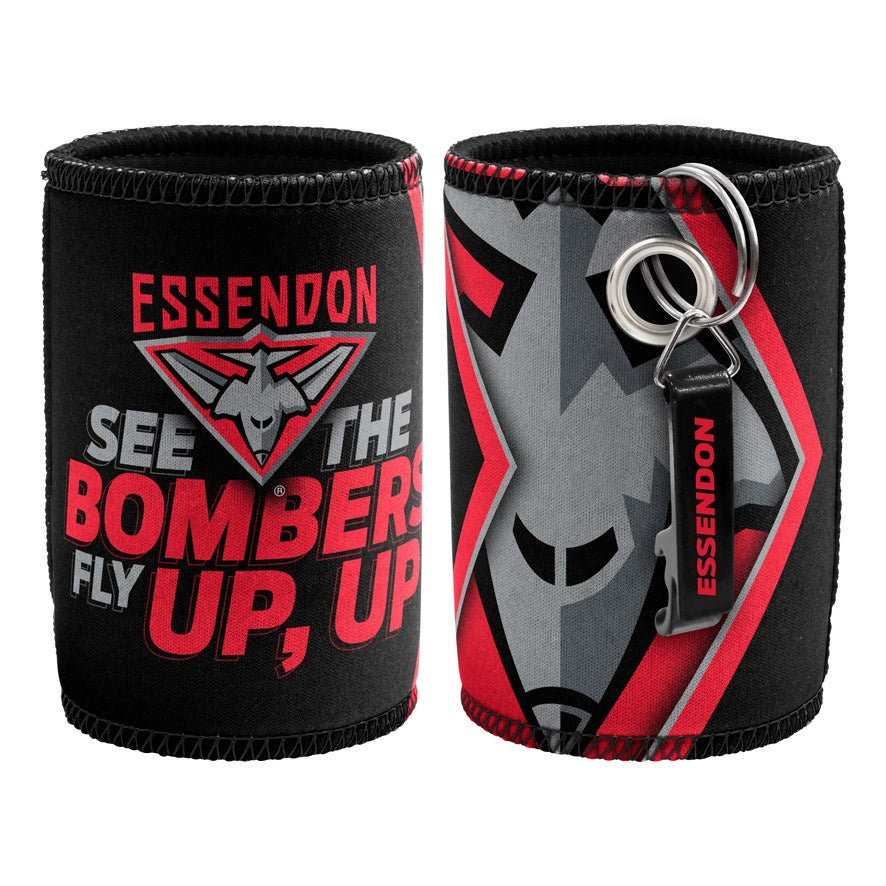 Essendon Bombers Can Cooler And Bottle Opener
