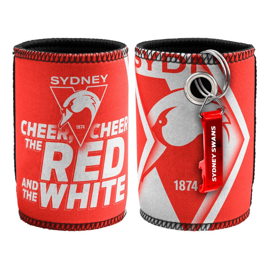 Sydney Swans Can Cooler And Bottle Opener