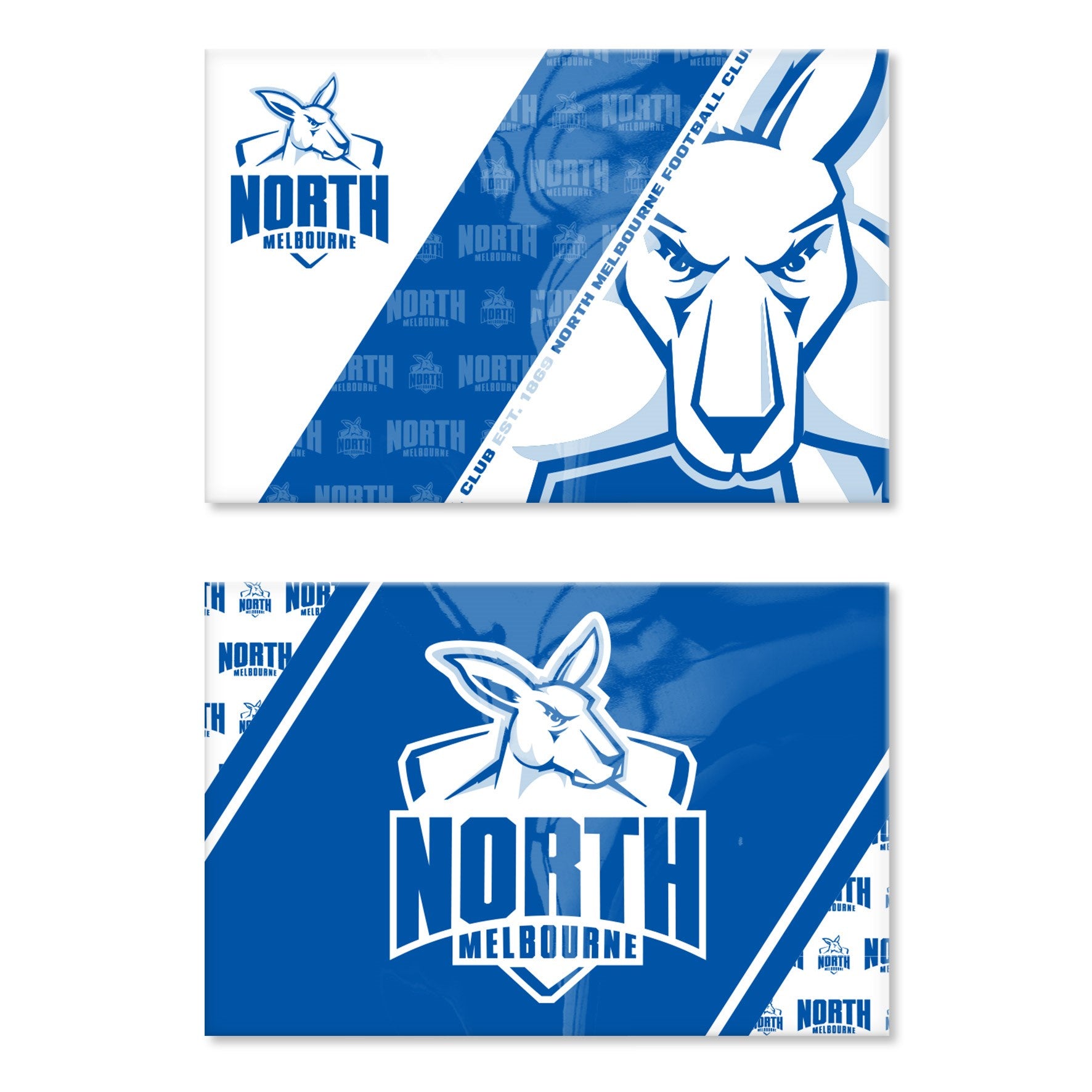 North Melbourne Kangaroos Magnets - Set Of 2