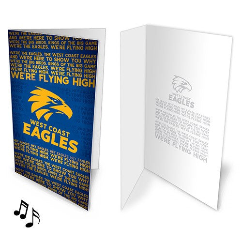 West Coast Eagles Musical Card