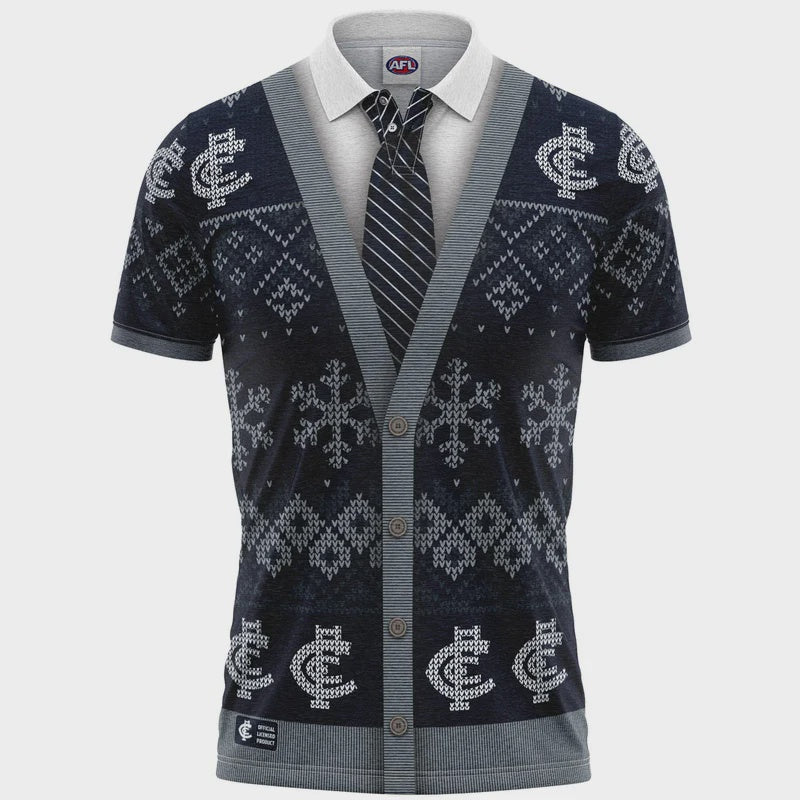 Carlton Blues "Iceman" Christmas Polo
