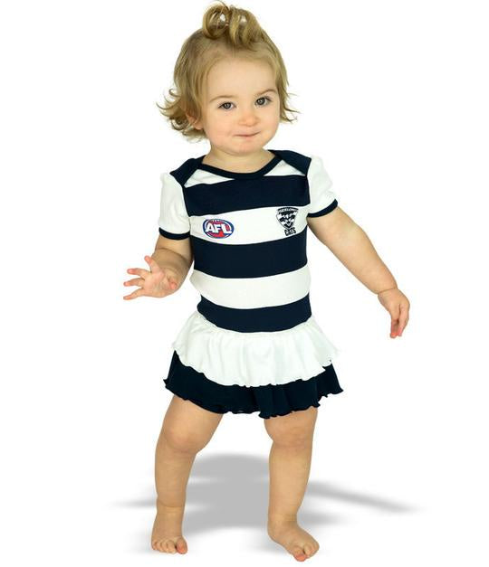 Geelong Cats Baby Girls Footysuit