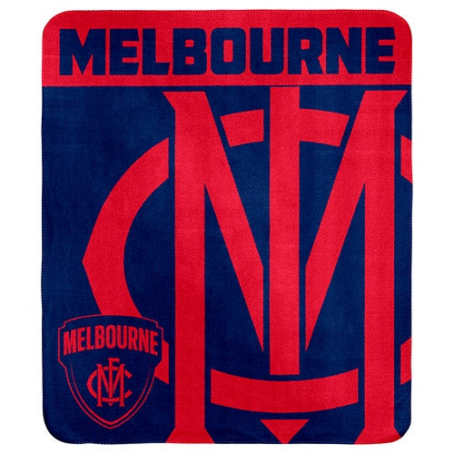 Melbourne Demons Polar Fleece Throw Rug