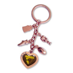 Hawthorn Hawks Charm Keyring