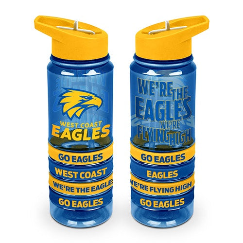 West Coast Eagles Tritan Drink Bottle With Bands