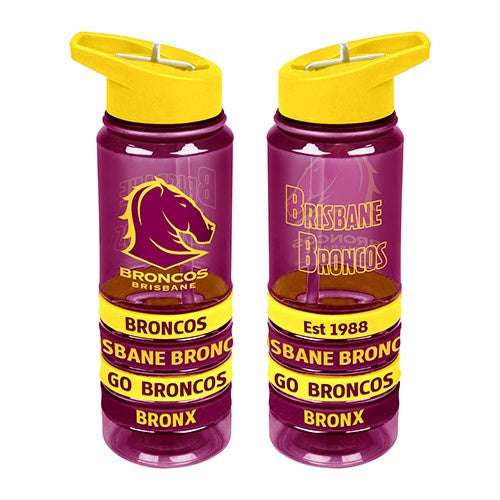 Brisbane Broncos Drink Bottle With Bands