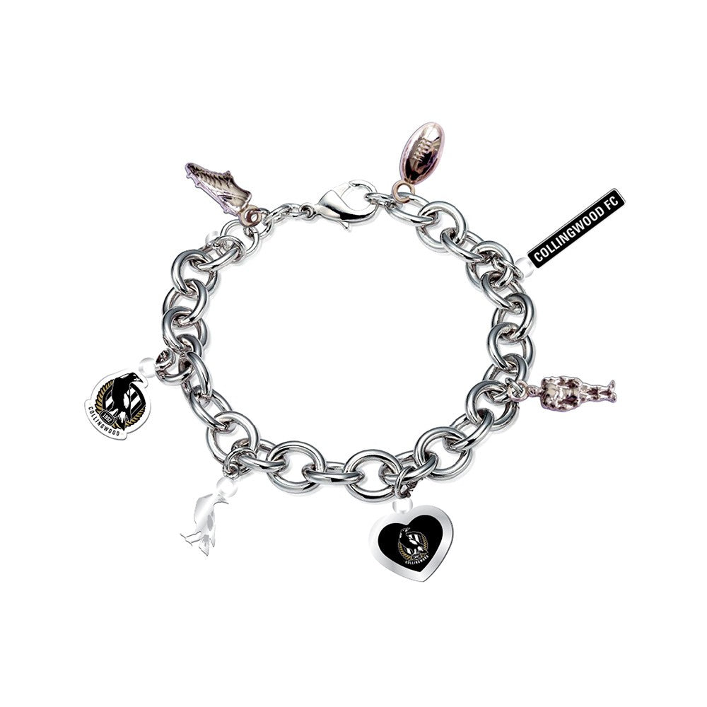 Collingwood Magpies Charm Bracelet