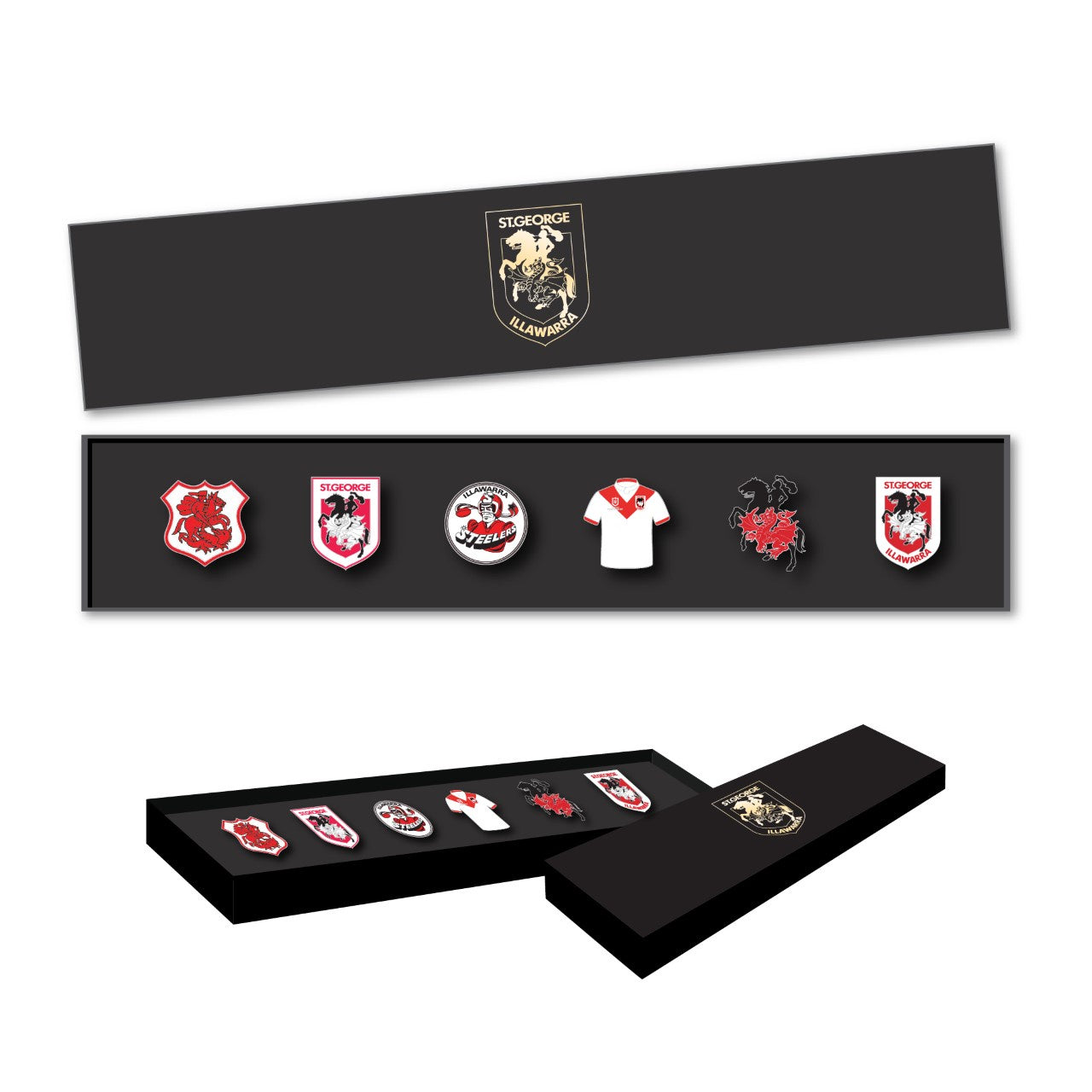 St George Illawarra Dragons Evolution Pin Set