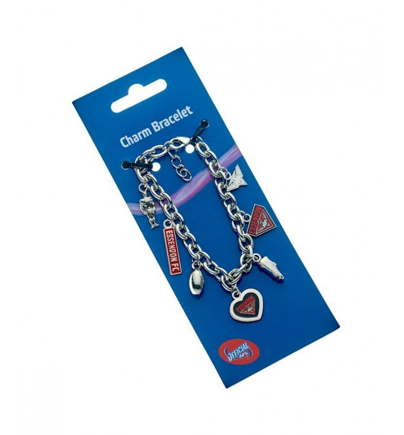 Essendon Bombers Charm Bracelet