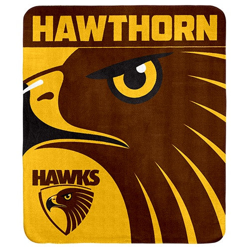 Hawthorn Hawks Polar Fleece Throw Rug