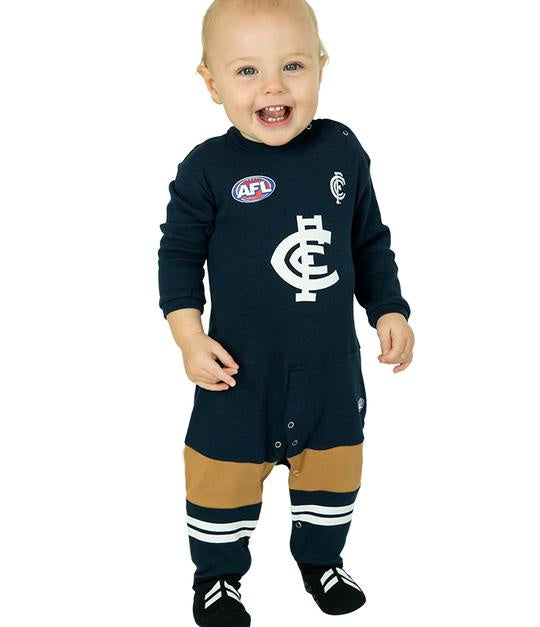 Carlton Blues Baby Footysuit