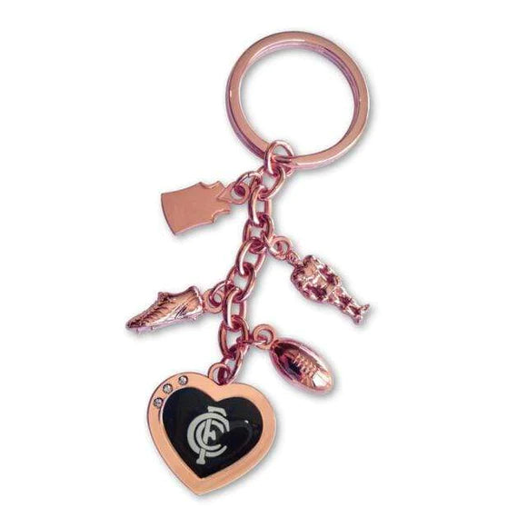 Carlton Blues Charm Keyring