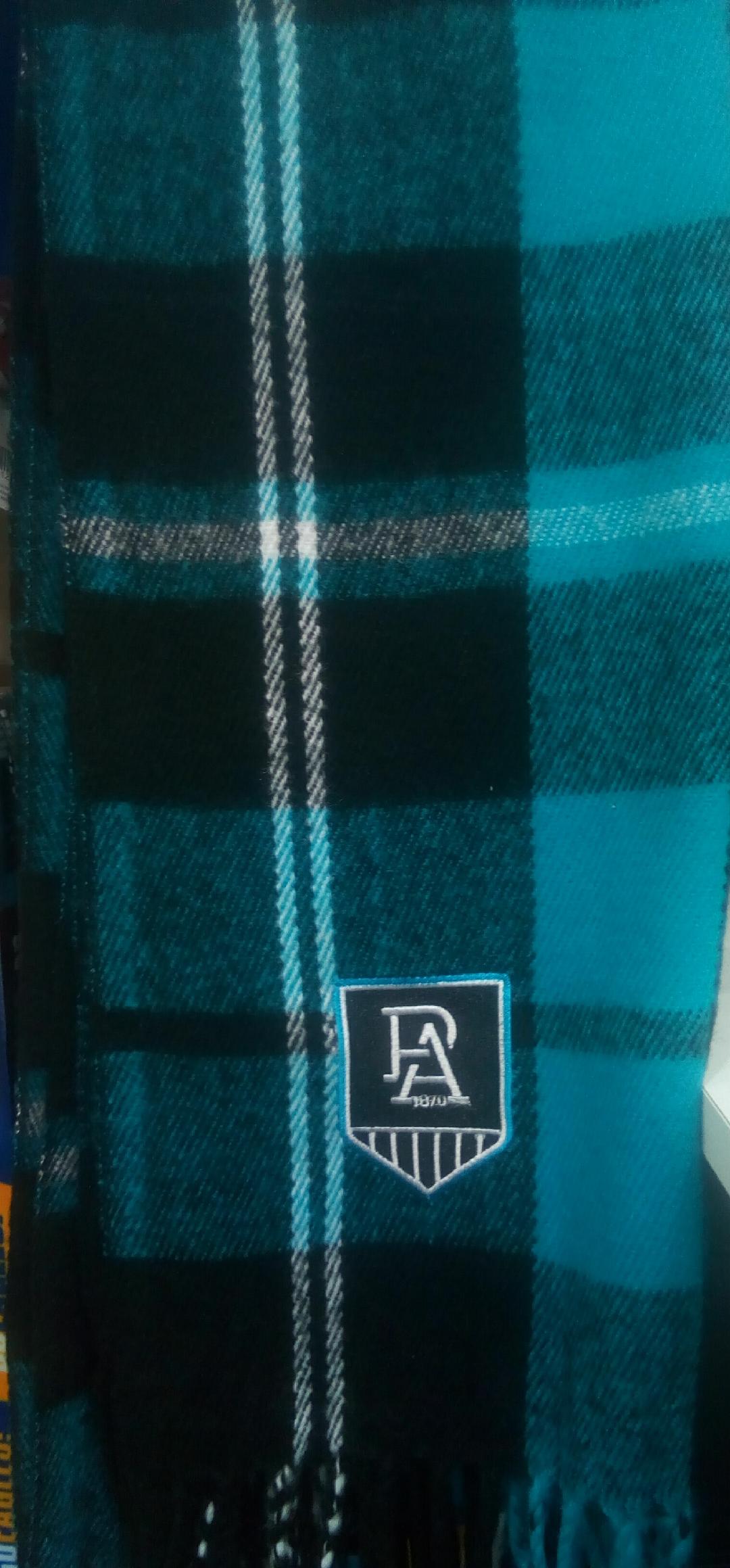 Port Adelaide Power Tartan Scarf