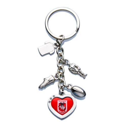 St George Illawarra Dragons Charm Keyring