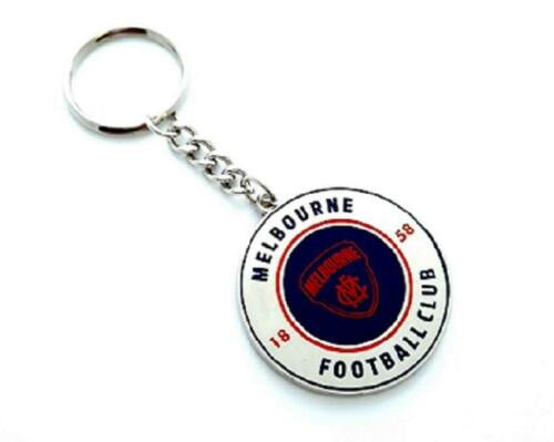 Melbourne Demons Round Keyring