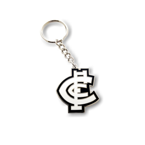 Carlton Blues Logo Keyring