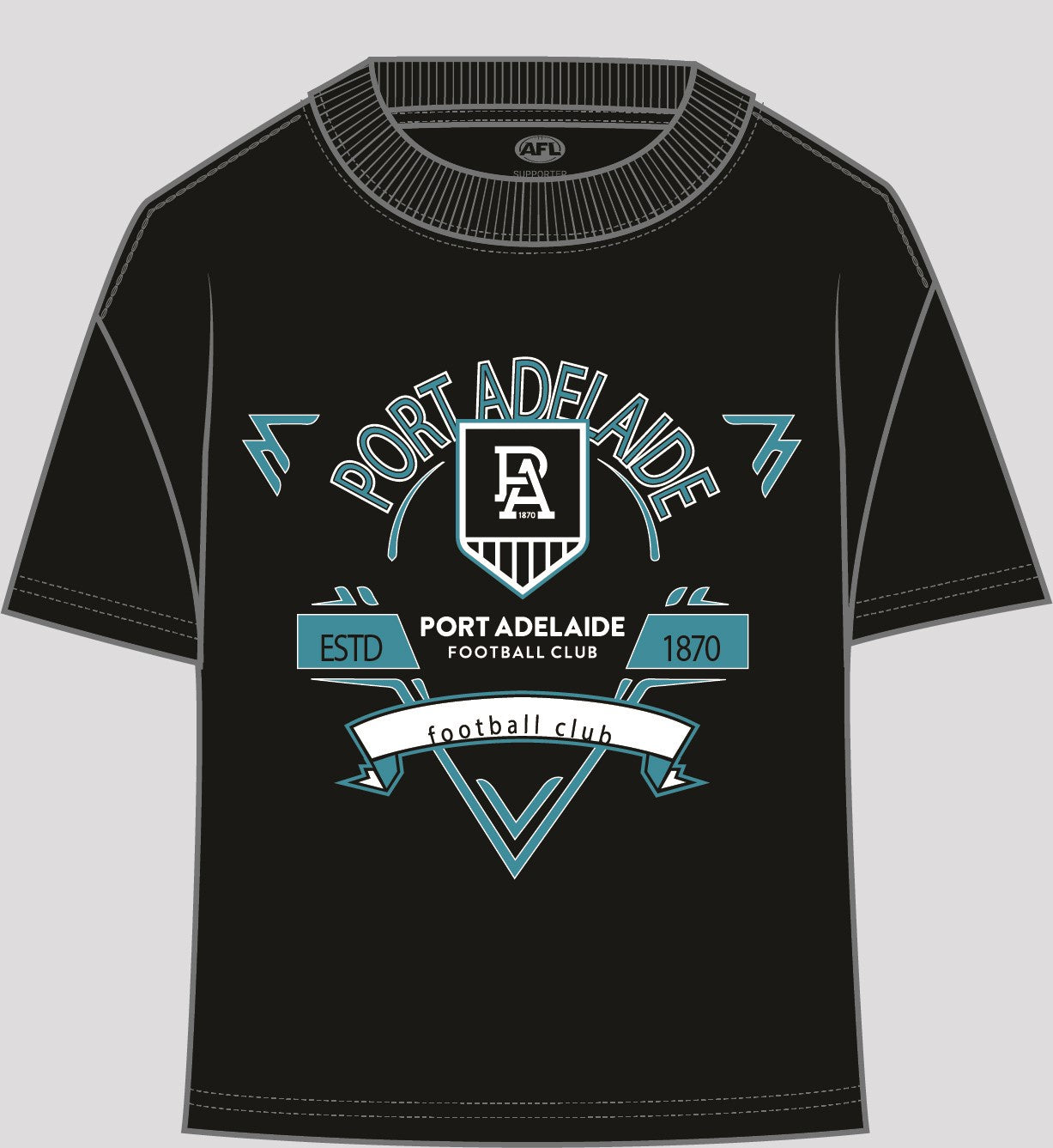 Port Adelaide Power Youth Banner Tee