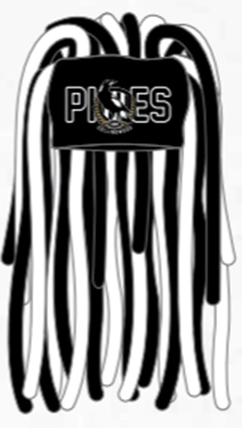 Collingwood Magpies Dreadlock Beanie