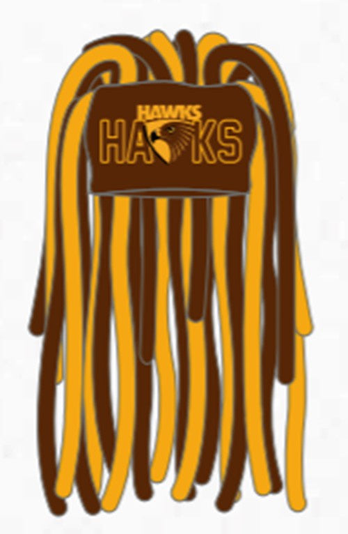 Hawthorn Hawks Dreadlock Beanie
