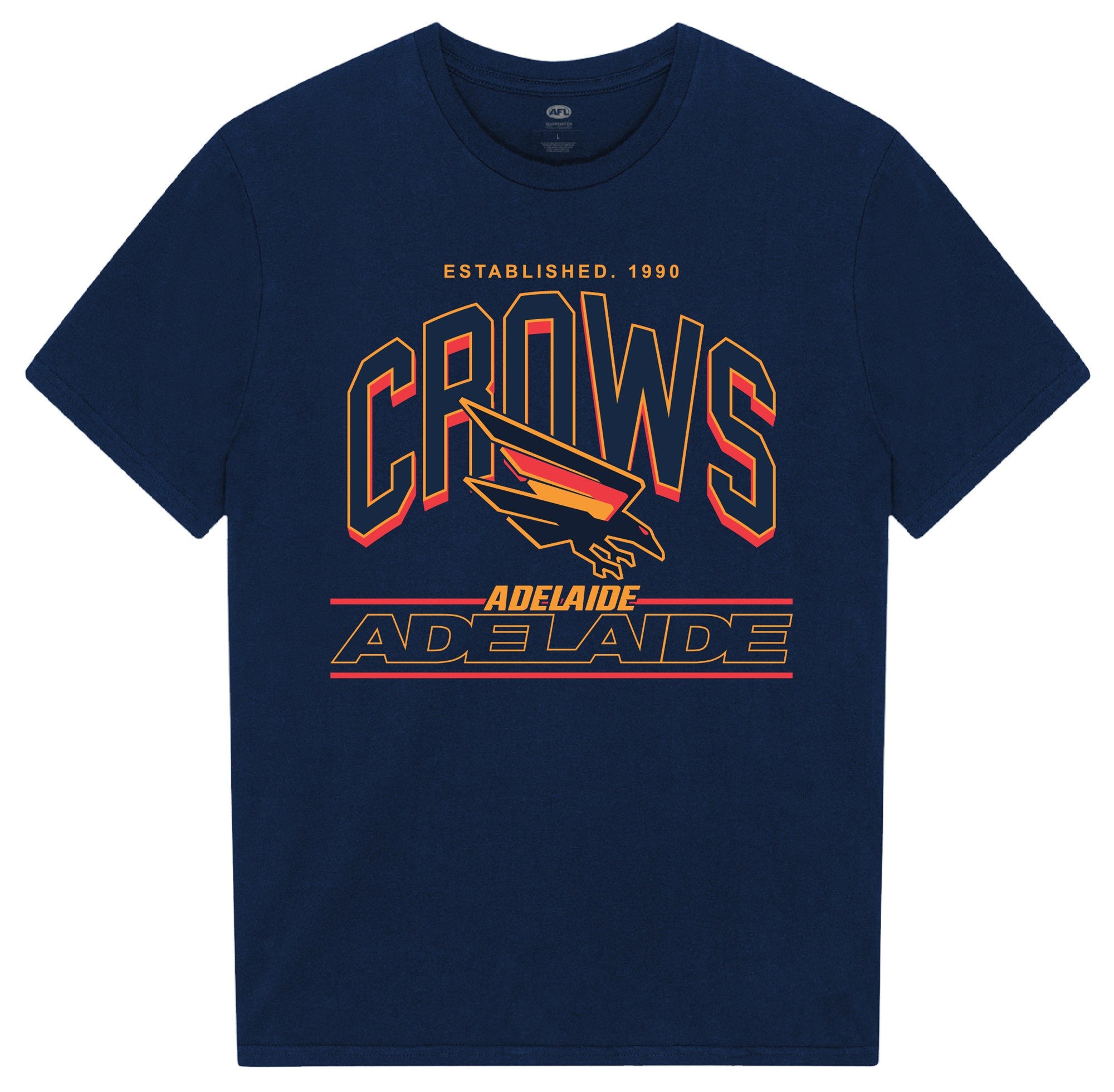 Adelaide Crows Arch Stack Tee - Navy