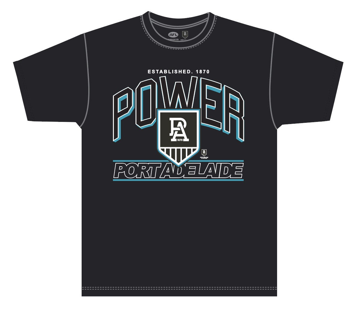 Port Adelaide Power Arch Stack Tee