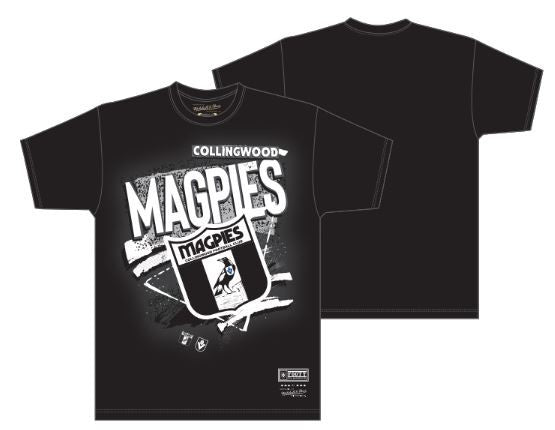 Collingwood Magpies Mitchell & Mess Youth Abstract Logo Tee