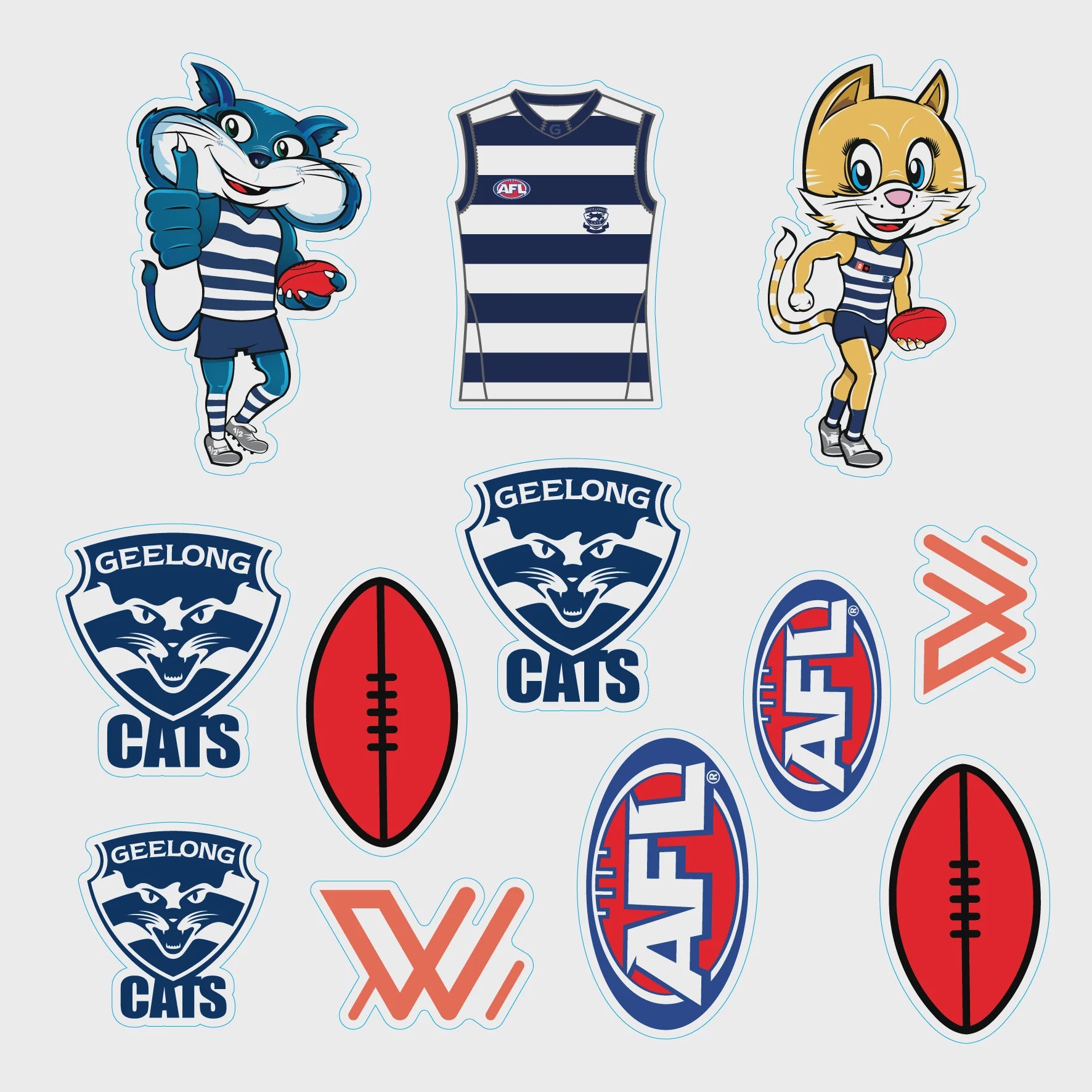 Geelong Cats Sticker Sheet