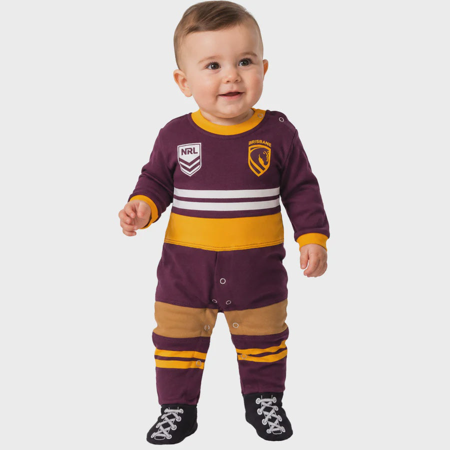 Brisbane Broncos Baby Footysuit