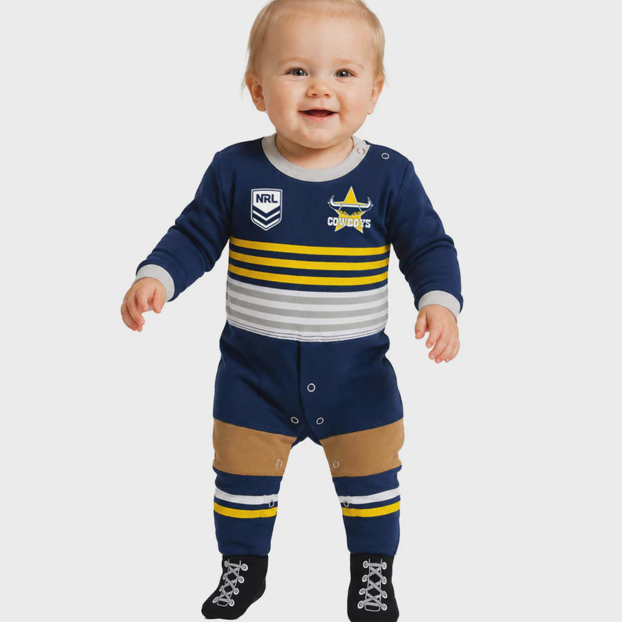 North Queensland Cowboys Baby Footysuit