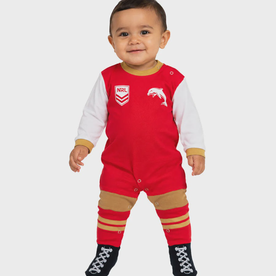 Dolphins Baby Footysuit