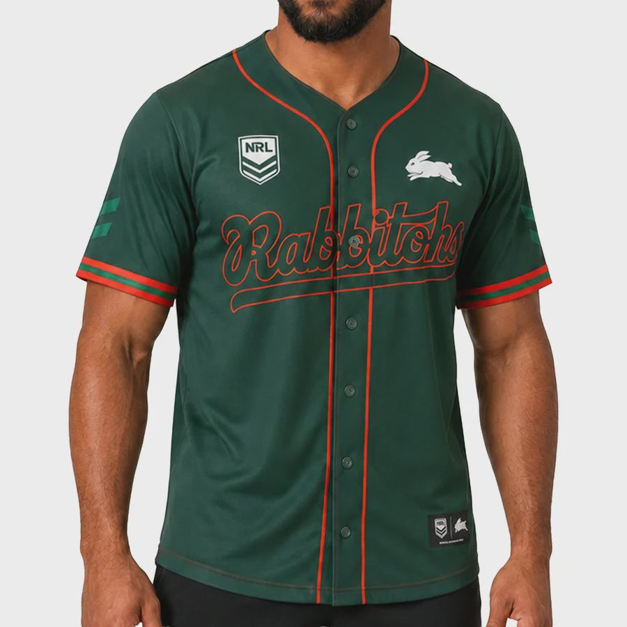 South Sydney Rabbitohs Baseball Shirt