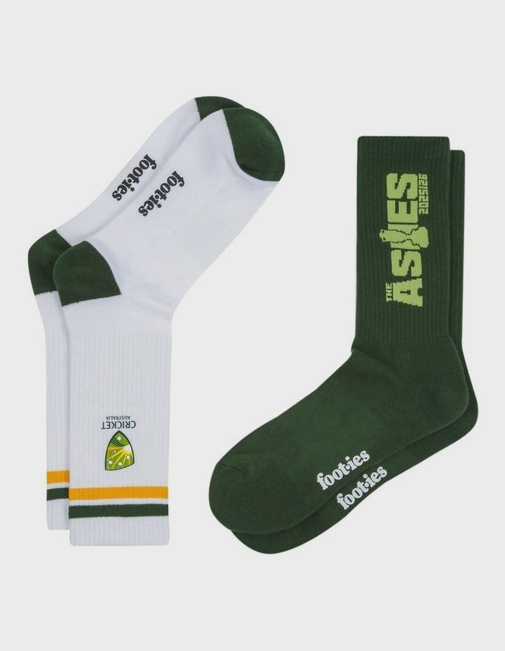 Australian Cricket Sneaker Sock - Pack Of 2