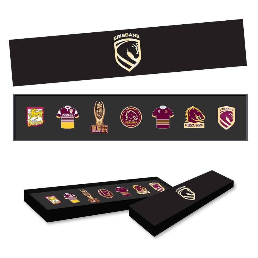 Brisbane Broncos Evolution Pin Set