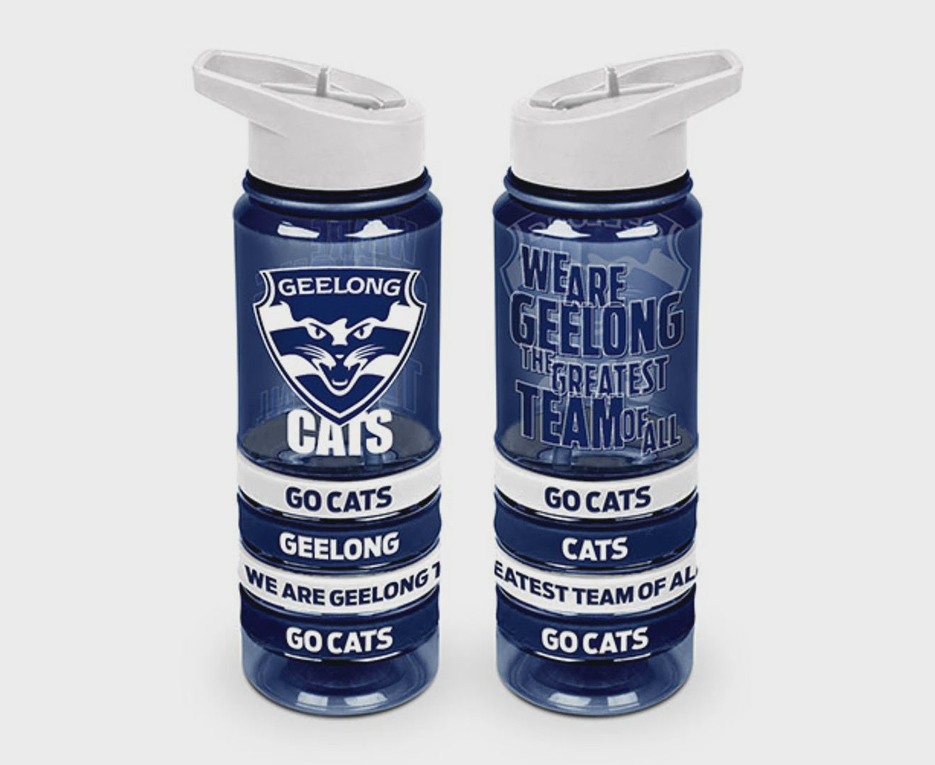 Geelong Cats Tritan Drink Bottle With Bands