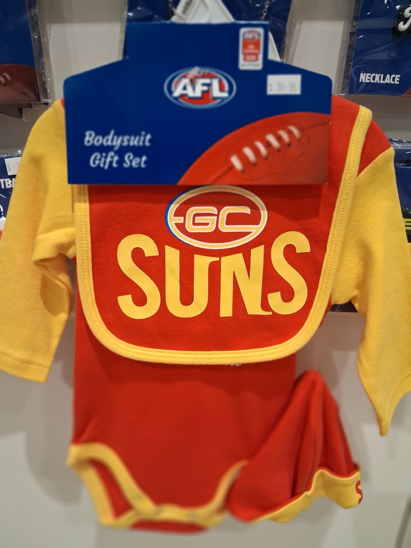 Gold Coast Suns Baby Bodysuit Gift Set