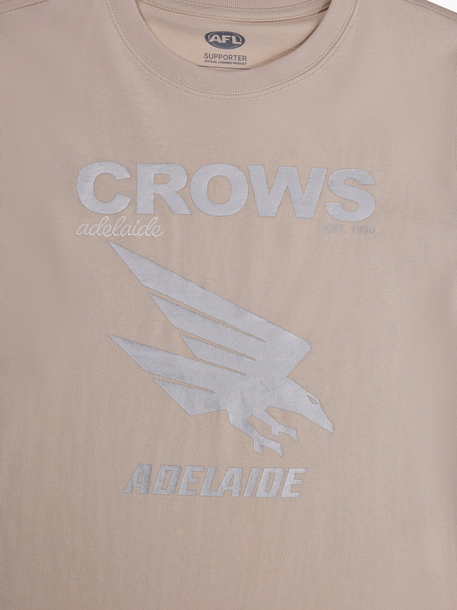 Adelaide Crows Womens Metallic Print Tee