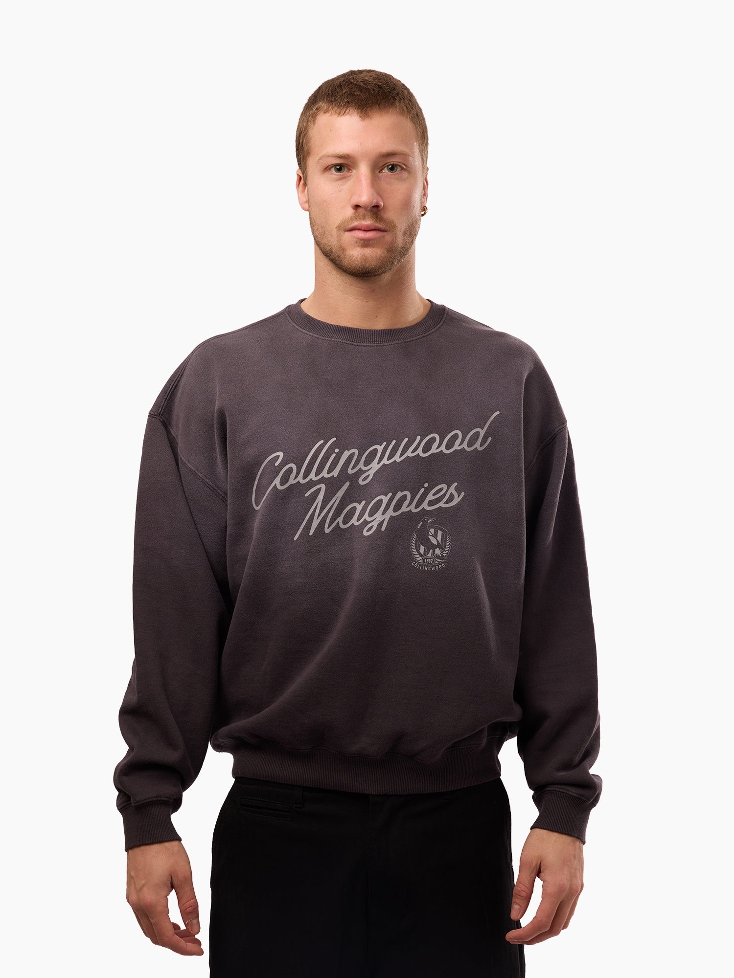 Collingwood Magpies Sun Bleached Crew Jumper
