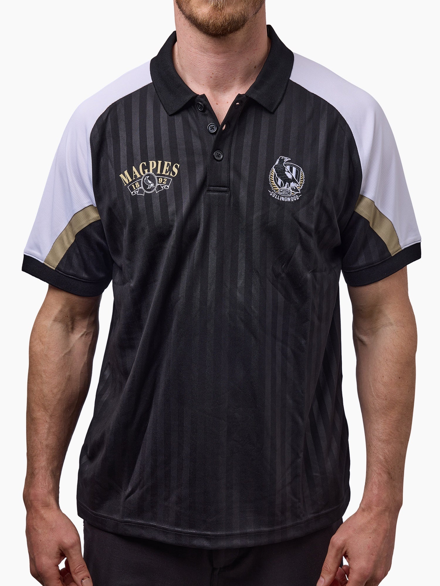 Collingwood Magpies Panel Polo