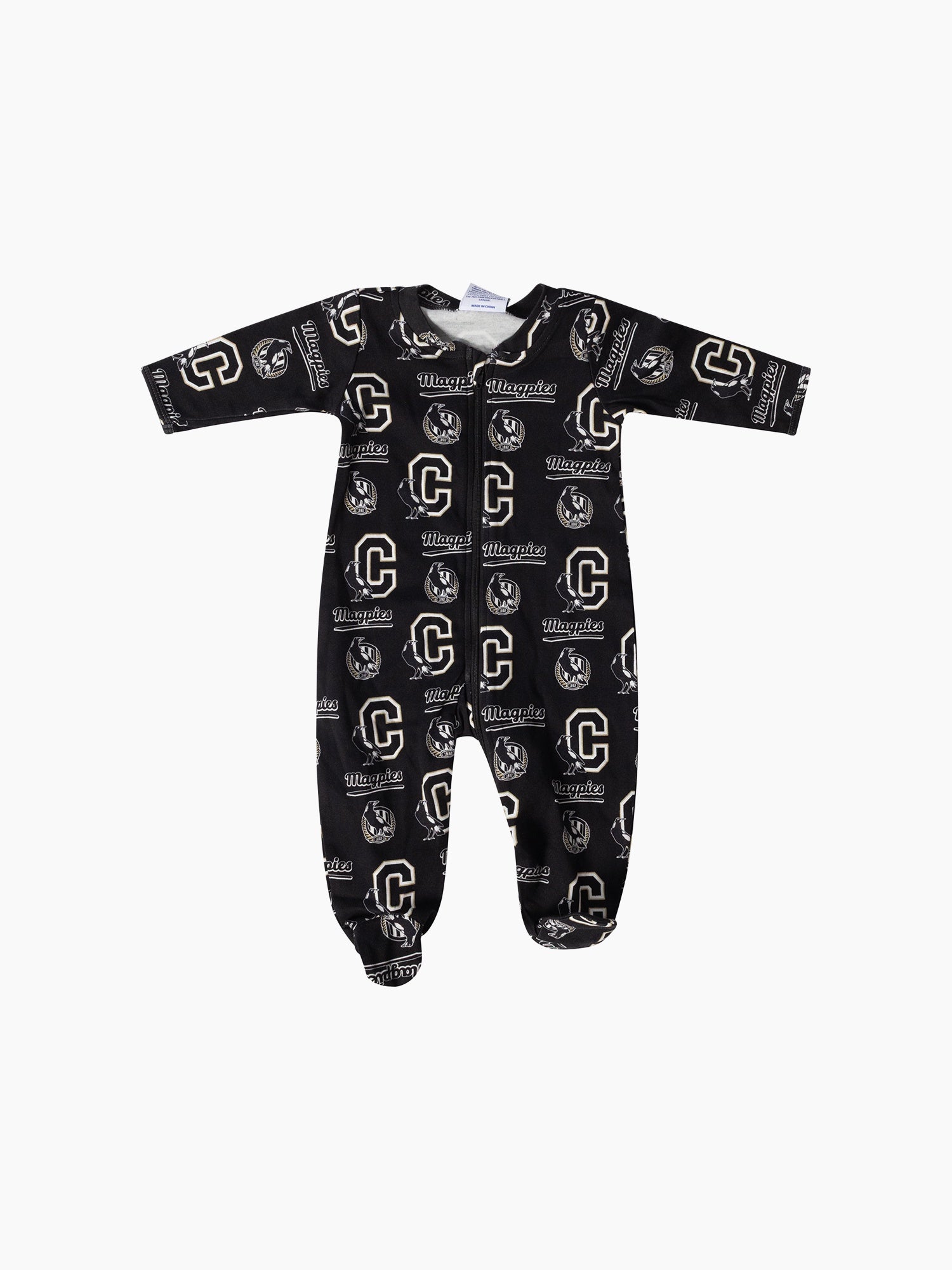 Collingwood Magpies Team Baby Onesies