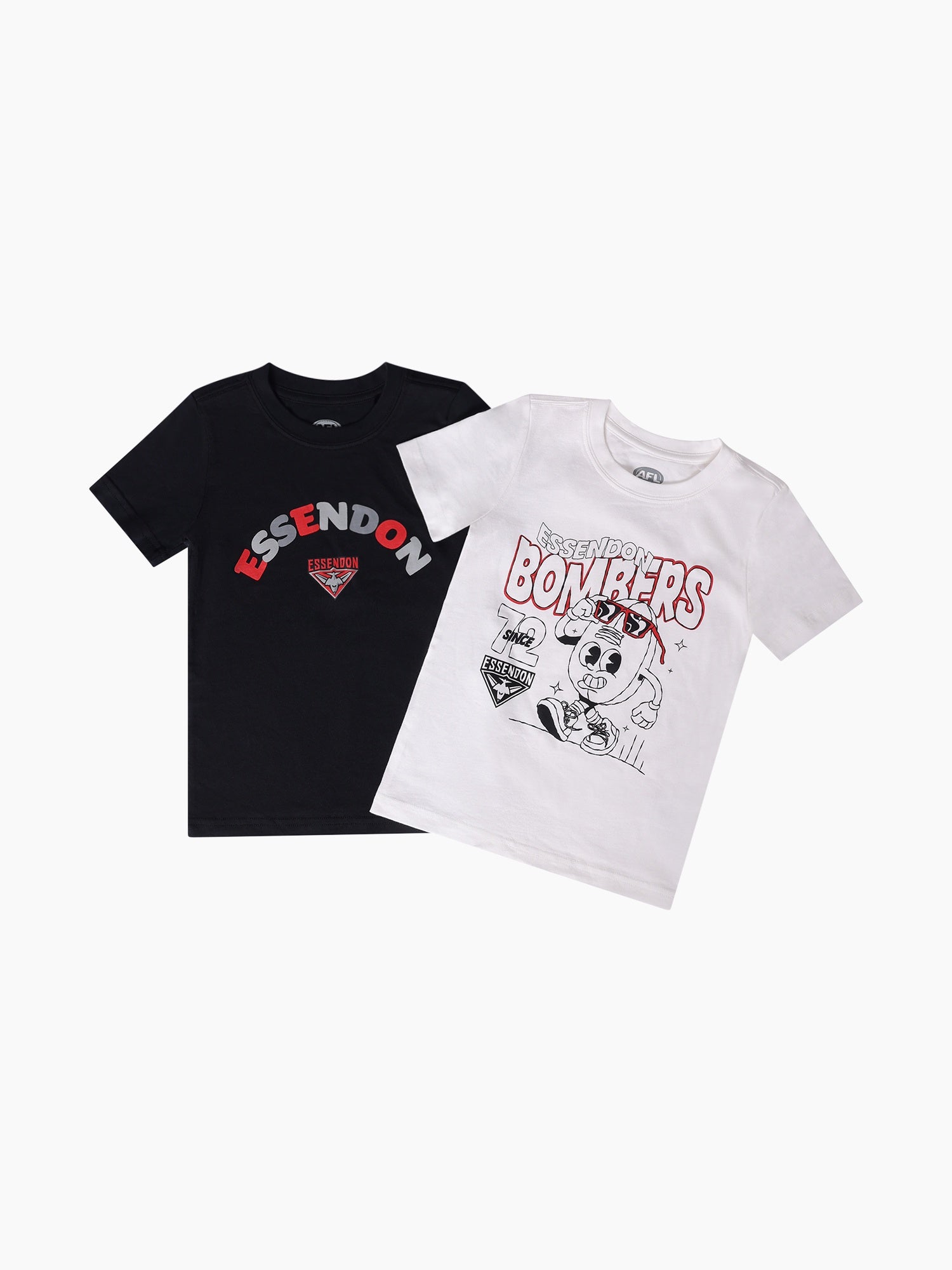 Essendon Bombers Kids Graphic Tee 2 Pack