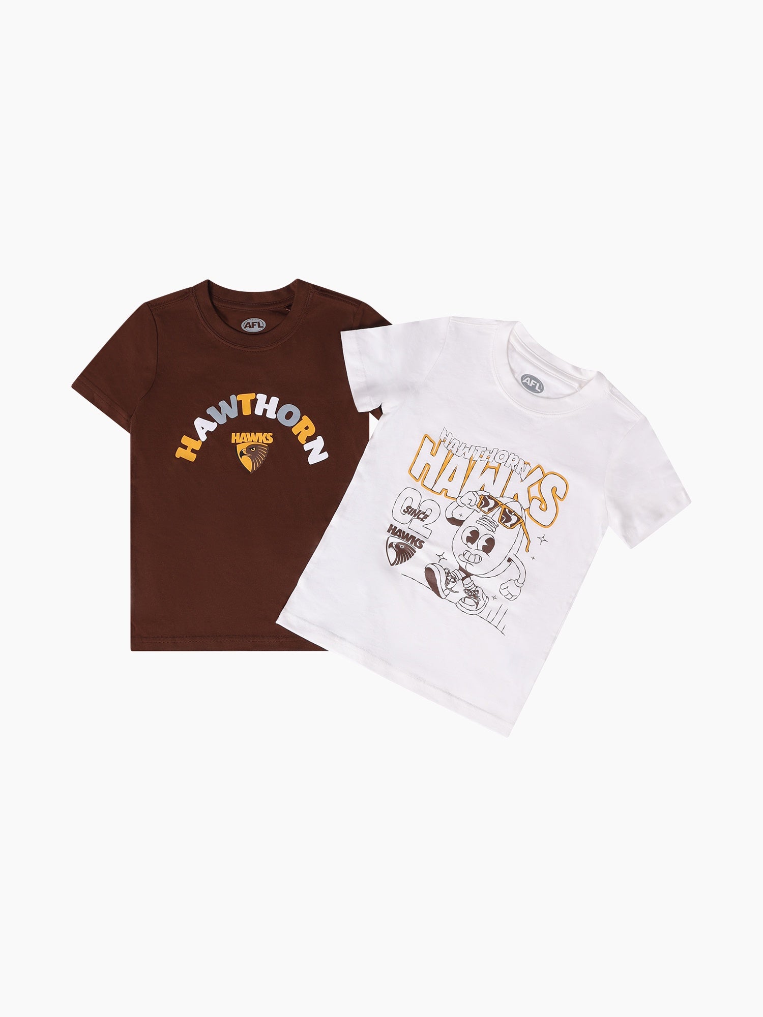 Hawthorn Hawks Kids Graphic Tee 2 Pack