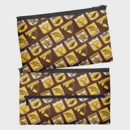 Hawthorn Hawks Pencil Case- Multi Logo