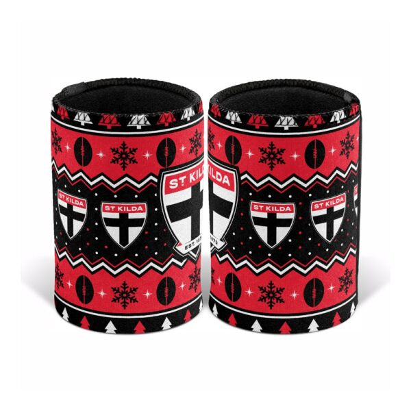St Kilda Saints Christmas Can Cooler-